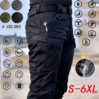 Zanjkr Calça masculina plus size para trabalho, combate, cargo com bolso  completo, calça cargo masculina combinando, Cinza, G