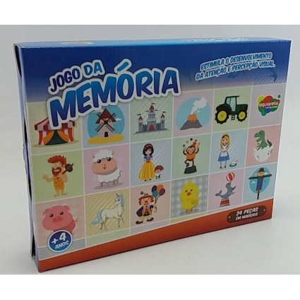 Jogo Da Memória de Insetos Aquarela Brinquedos - Jogos de Memória