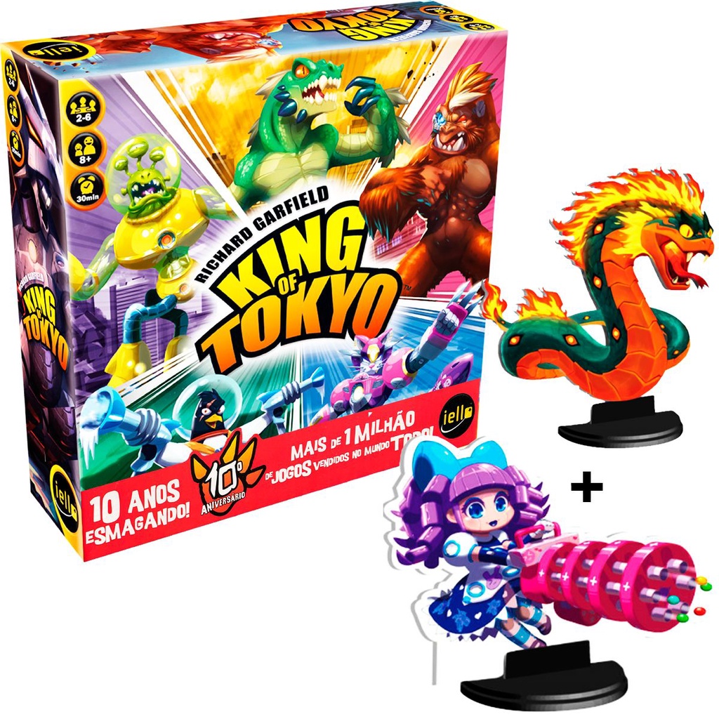 King Of Tokyo Jogo De Tabuleiro Devir Board Game Português