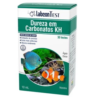 Teste de Dureza em Carbonatos - KH - ALCON - 30 Testes - Água doce/Salgada