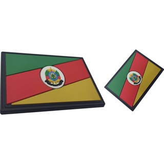 Bandeira Rio Grande Do Sul Emborrachado 7x5cm. - Ponto militar