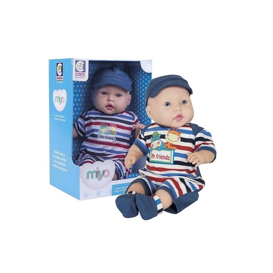 Boneco Miyo Menino 2246 Cotiplás - Azul