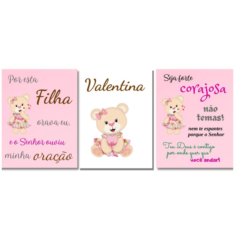 Quadro Decorativo Sorvetinho Chiara Quarto Bebê Infantil Menina