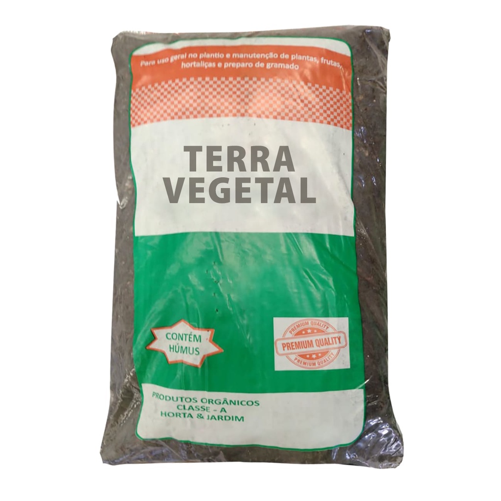 Terra Vegetal Fértil com Humus 25kg Plantas Frutas Hortaliças | Shopee ...