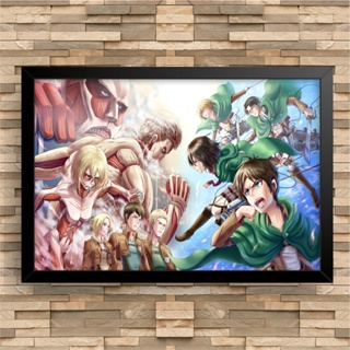 Placa Decorativa Shingeki No Kyojin Season 4 Temporada Eren Cor Marrom