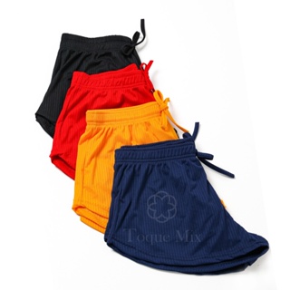 Kit 2 Short canelado Curto Moda Feminina verão 2023 Malha Canelada