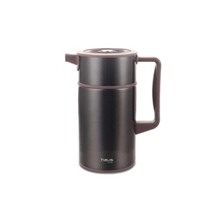 Garrafa Térmica com Ampola e Corpo em Aço Inoxidável Haus Concept Scala 1 L - 11 x 17,7 x 22,5 cm Preto