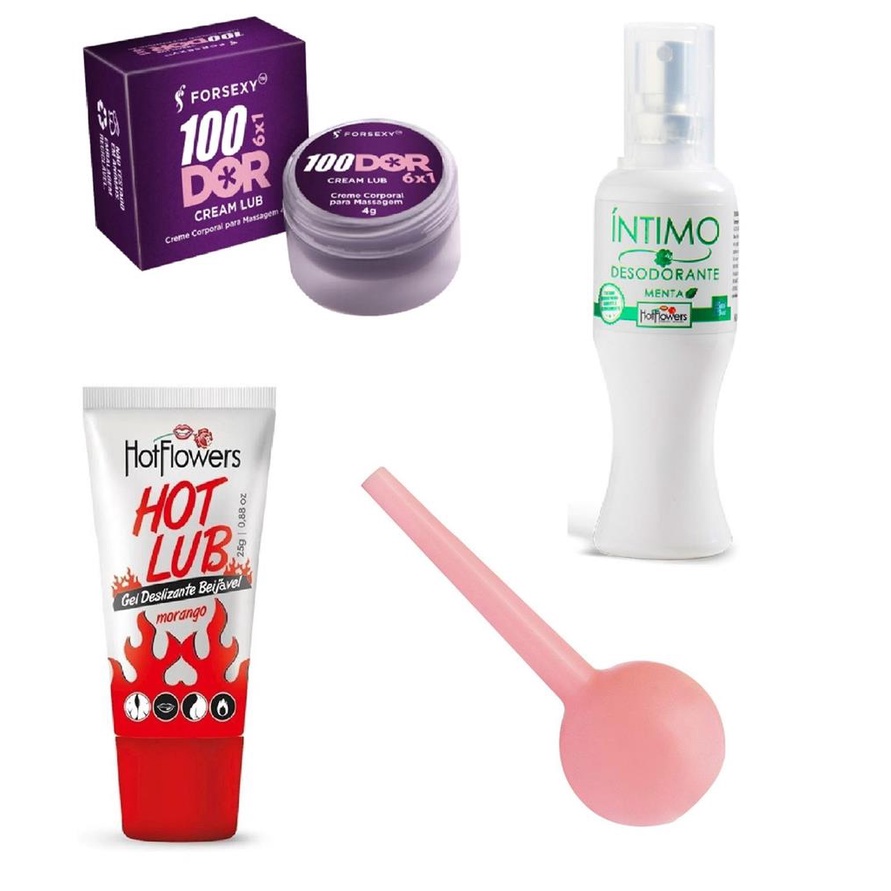 Kit Anal Duchaxuca Higienica Desodorante Intimo Dessensibilizador Anal Lubrificante 7754