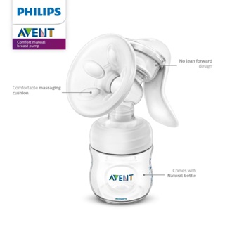 Bomba Tira Leite Manual Avent Comfort Sucção Ultra Forte E Ampla Caliber (Without Box)
