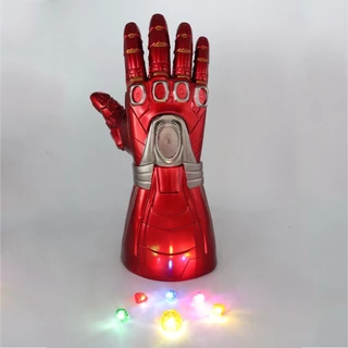 Luvas LED Homem De Ferro Tony Stark Thanos Gauntlet Pedras Removíveis De Final De Jogo
