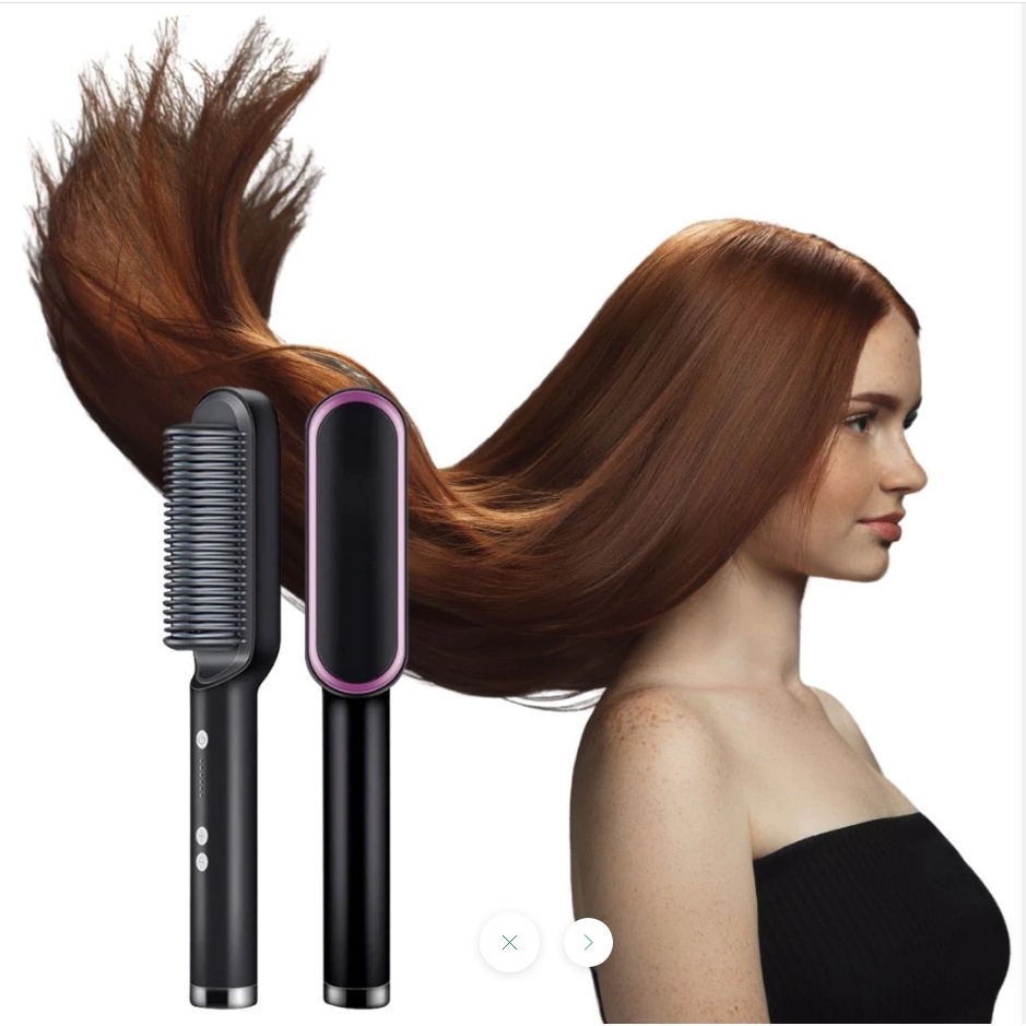 Escova Alisadora De Cabelo Em Com Controle De Temperatura Bivolt Cores Diversas Shopee Brasil