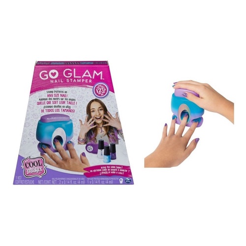 Go Glam - Glitter Nails - Kit de Decorar Pintar Unhas SUNNY BRINQUEDOS