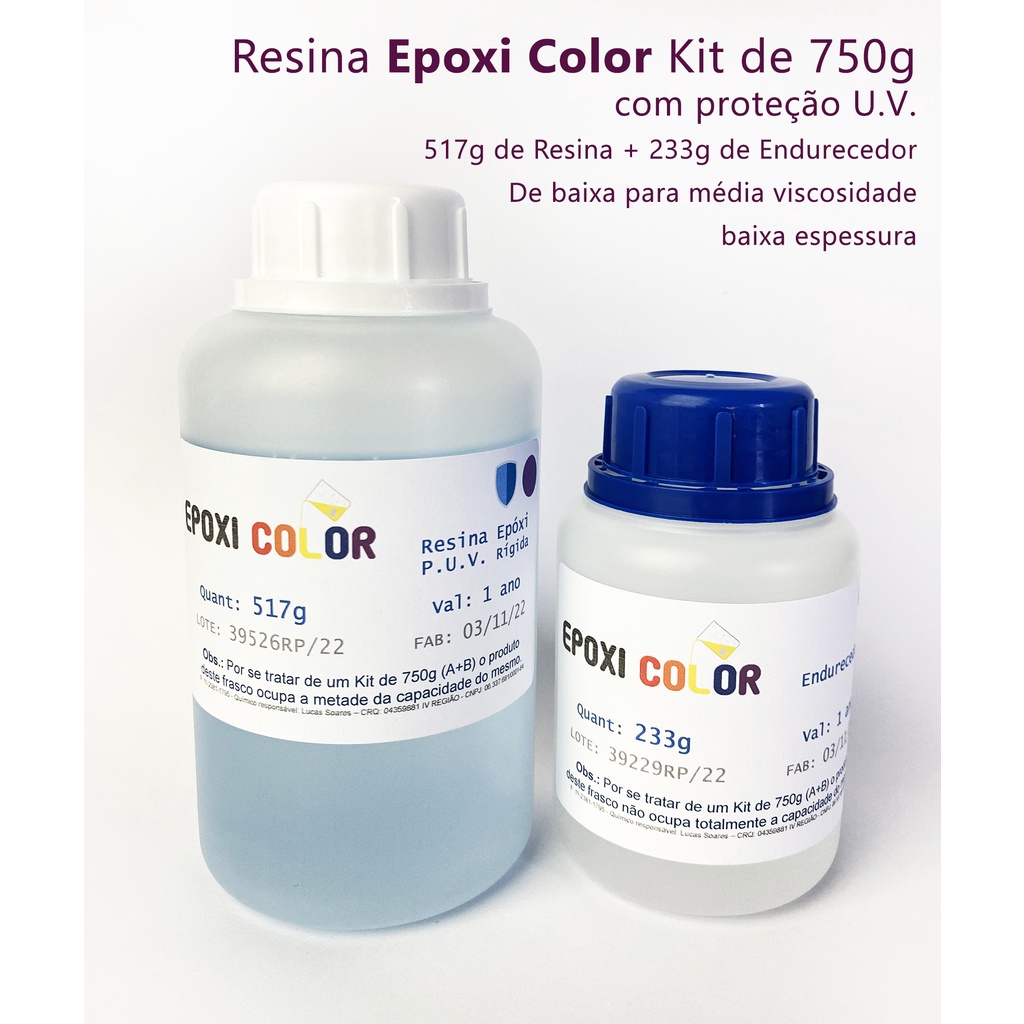 Resina UV Rigida Color Pour