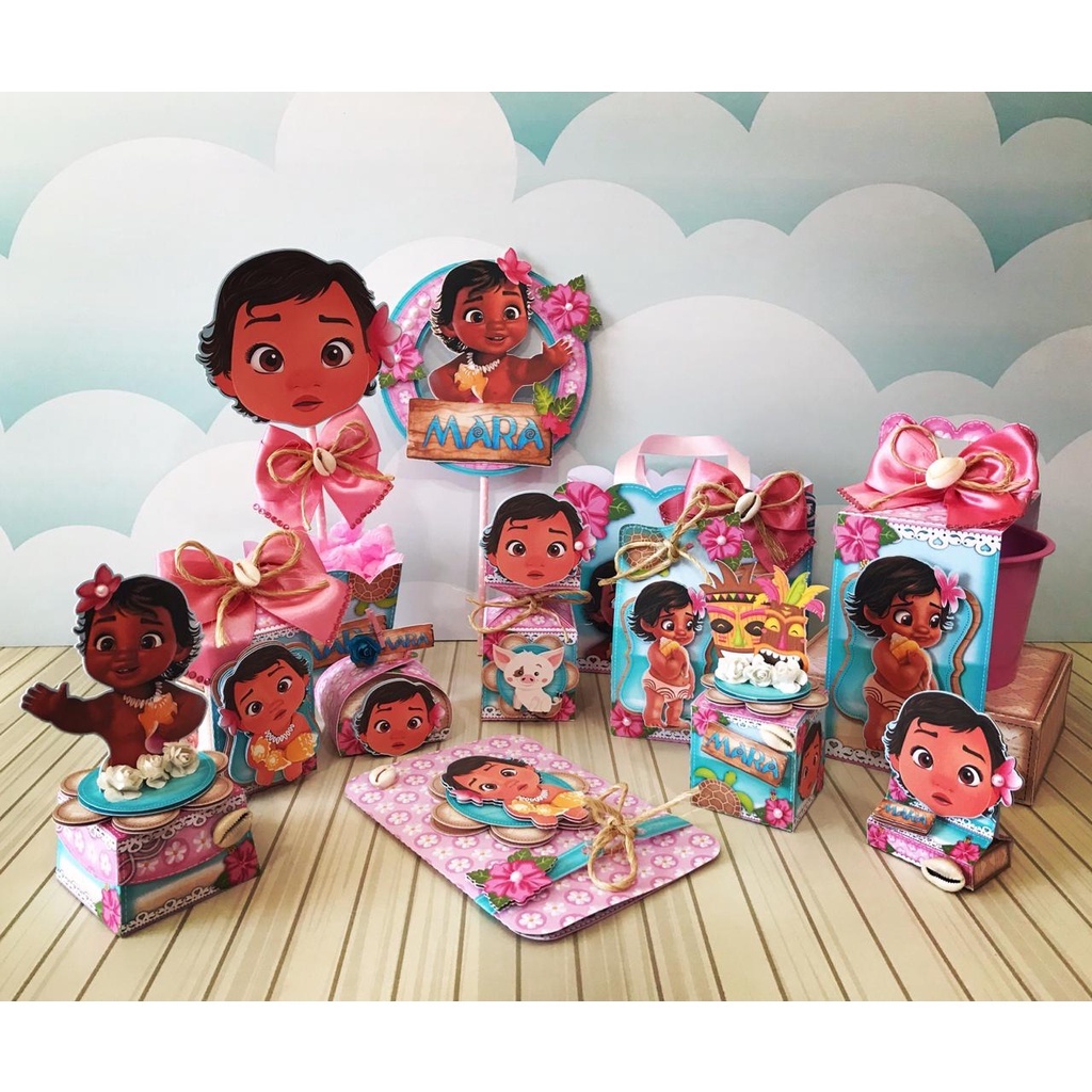 Kit Decoração Festa Infantil Moana