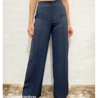 Calça Pantalona Feminina de Alfaiataria tecido De Duna molinho sem fenda  moda verão 2023 - Corre Que Ta Baratinho