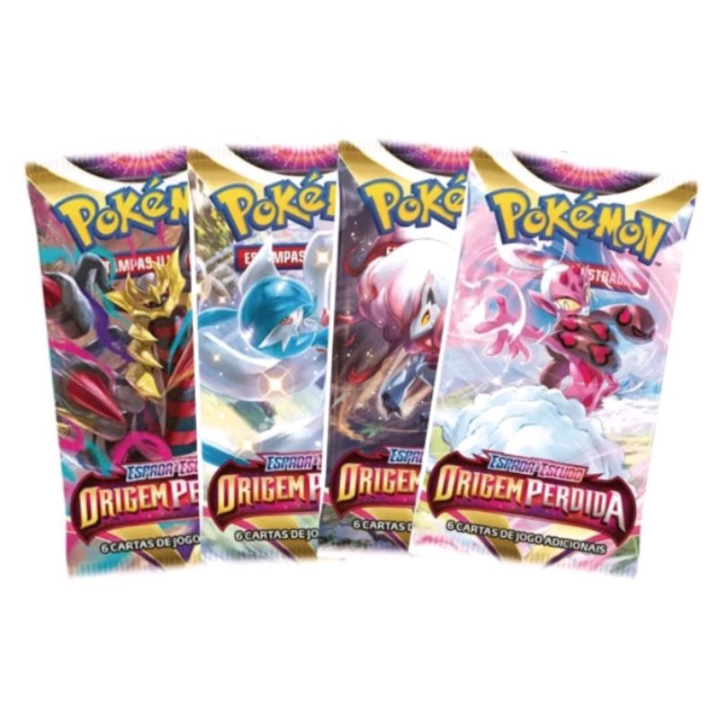 Pacote Booster Pokémon EE10 Origem Perdida - 6 Cartas | Shopee Brasil