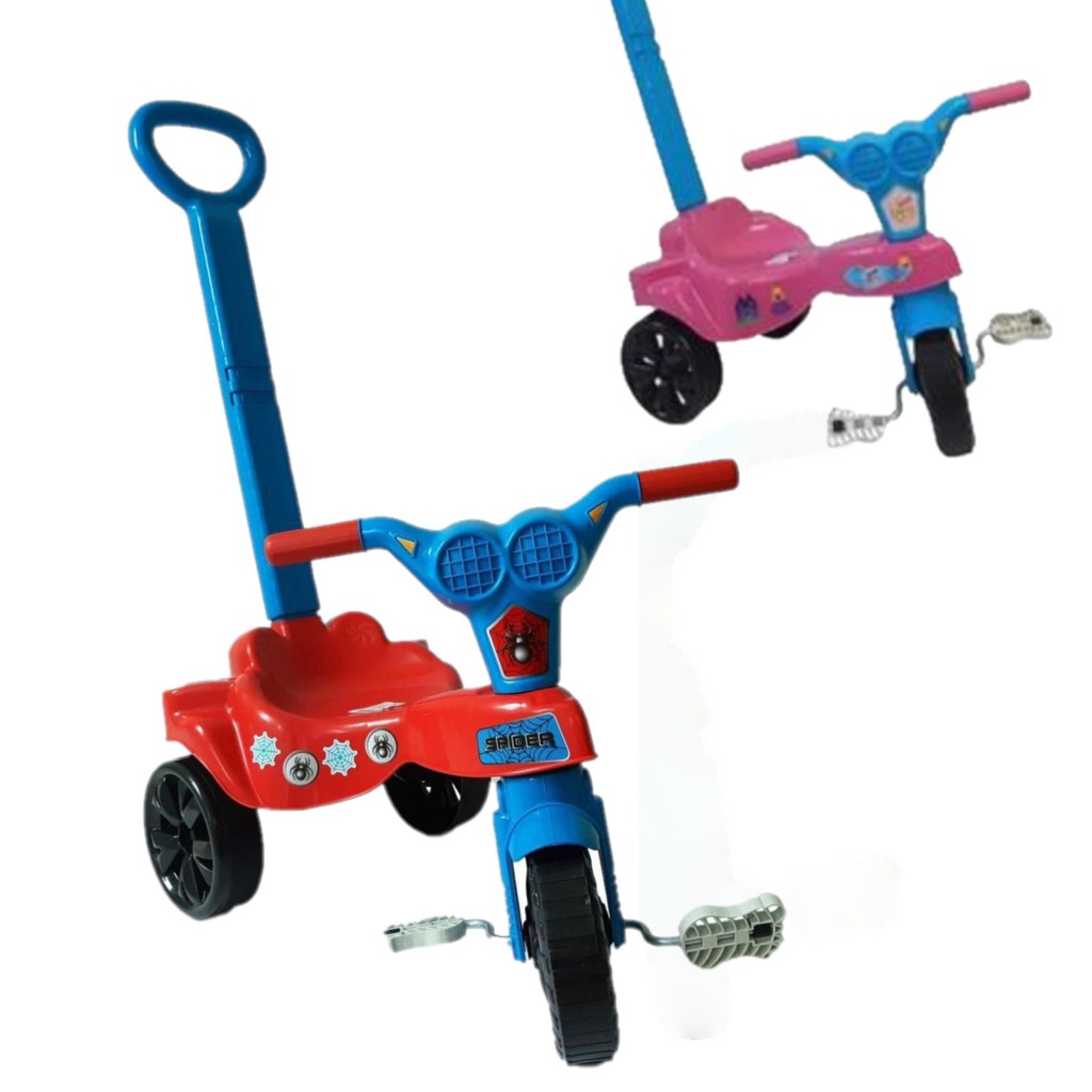 Motoca Velotrol Triciclo Infantil Fundo Do Mar Azul