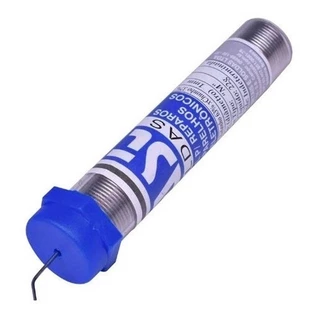 01 Tubo Solda Estanho 1mm 63x37 1.0mm C/ Fluxo - Cast