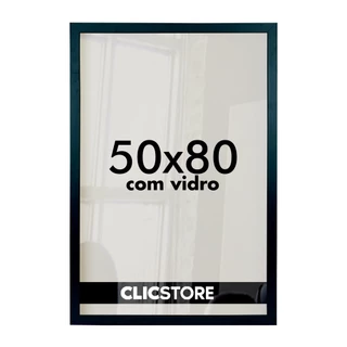 Moldura 50x80 Cm Com Vidro e Fundo Quadro Foto Impressão Retrato Fotografia Cartazes