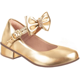 Sapatilha Infantil Feminina Saltinho Com Laço Strass Lacinho Confort Boneca Salto Baixo Alto Festa Moda Blogueira Confortável