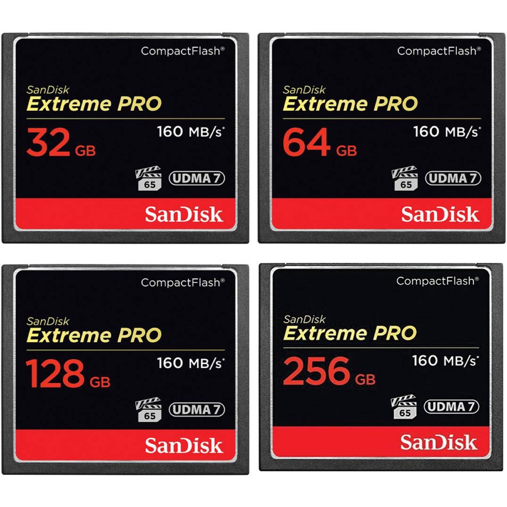 SanDisk CF Extreme Pro 160MB/s Cartão Flash Compacto 32GB 64GB