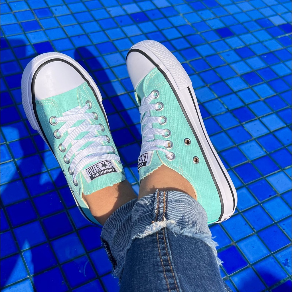 Tenis converse feminino best sale verde agua