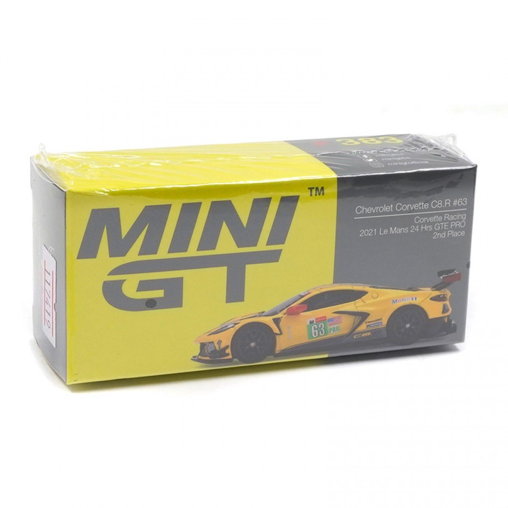MINI GT 1 : 64 No . 383 CHEVROLET CORVETTE C8 R 63 Corrida 2021 LE