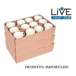 Caneca de porcelana Branca Live 325ml - 24 Unds Para Sublimação. .