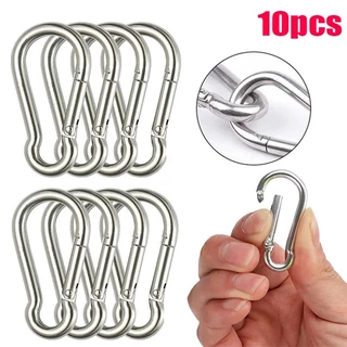 10Pcs Mini Mosquetão De Mola De Liga Durável Fivelas De Anel D-ring