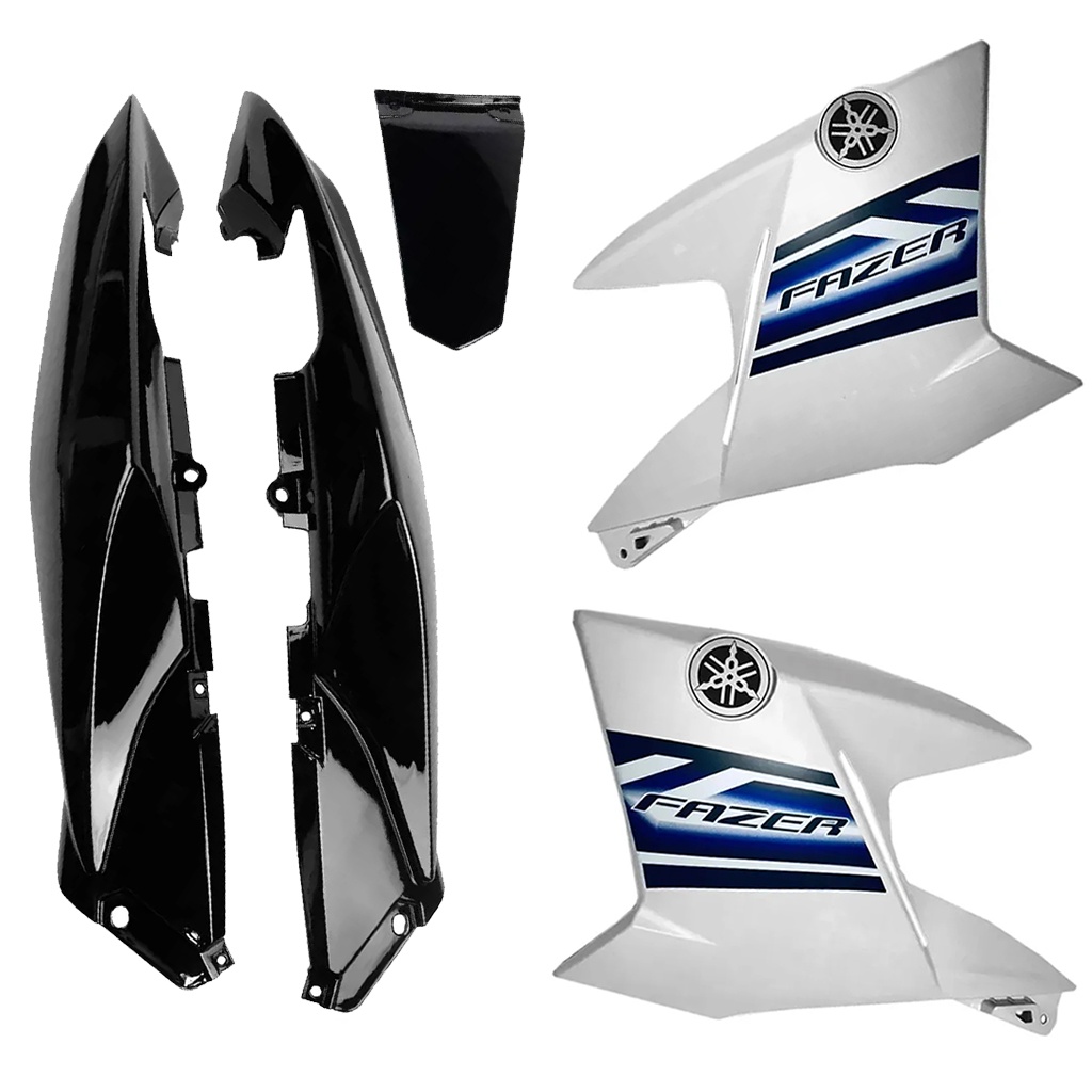 Aba Tanque + Carenagem Rabeta Fazer 250 Branco 2014 BlueFlex