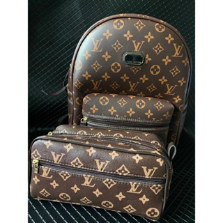 Louis Vuitton LV Nova Estampa SOFT TRUNK Logotipo Mochila Grande Masculina  De Ombro Escolar mochila masculina bolsa masculina - Corre Que Ta Baratinho