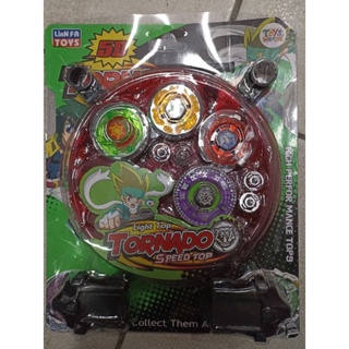 Kit Com 4 Peões Beyblade Metal + Lançador + Arena - Chic Outlet