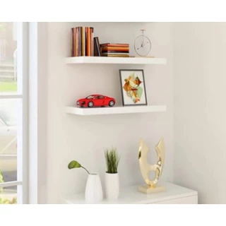 Kit 2 Prateleiras Retas 40X15 cm Mdf P/ Decoração , Parede , Cozinha, Sala e Quarto