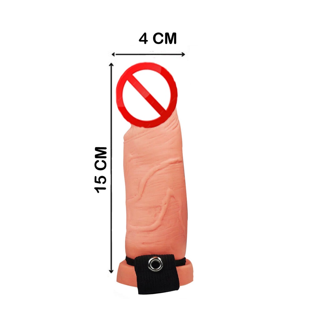 Capa Peniana Protese 15 X 4 Cm Com Cinta Deixa Penis Grande Sexy fantasy |  Shopee Brasil