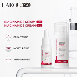 LAIKOU Pro Niacinamida Soro Controle De Óleo Leve Manchas Hidratante Apertar Poros 2pcs