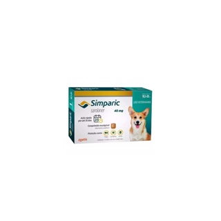 Antipulgas Simparic combo 40 Mg 10 A 20 Kg 3 Comprimidos