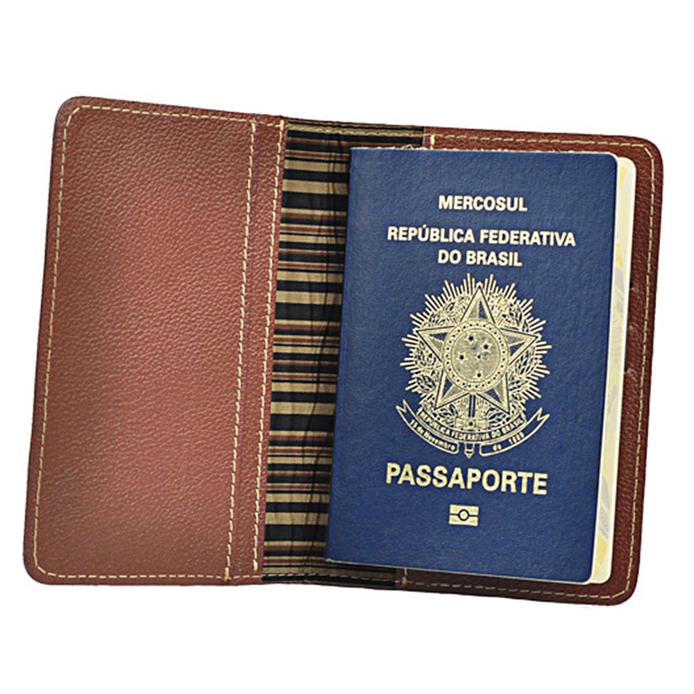 Porta Passaporte GO em Couro Galvani | Shopee Brasil