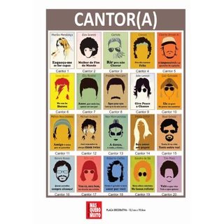 CANTOR - CANTORA - Placa decorativa - Quadro parede & decoração - Presente