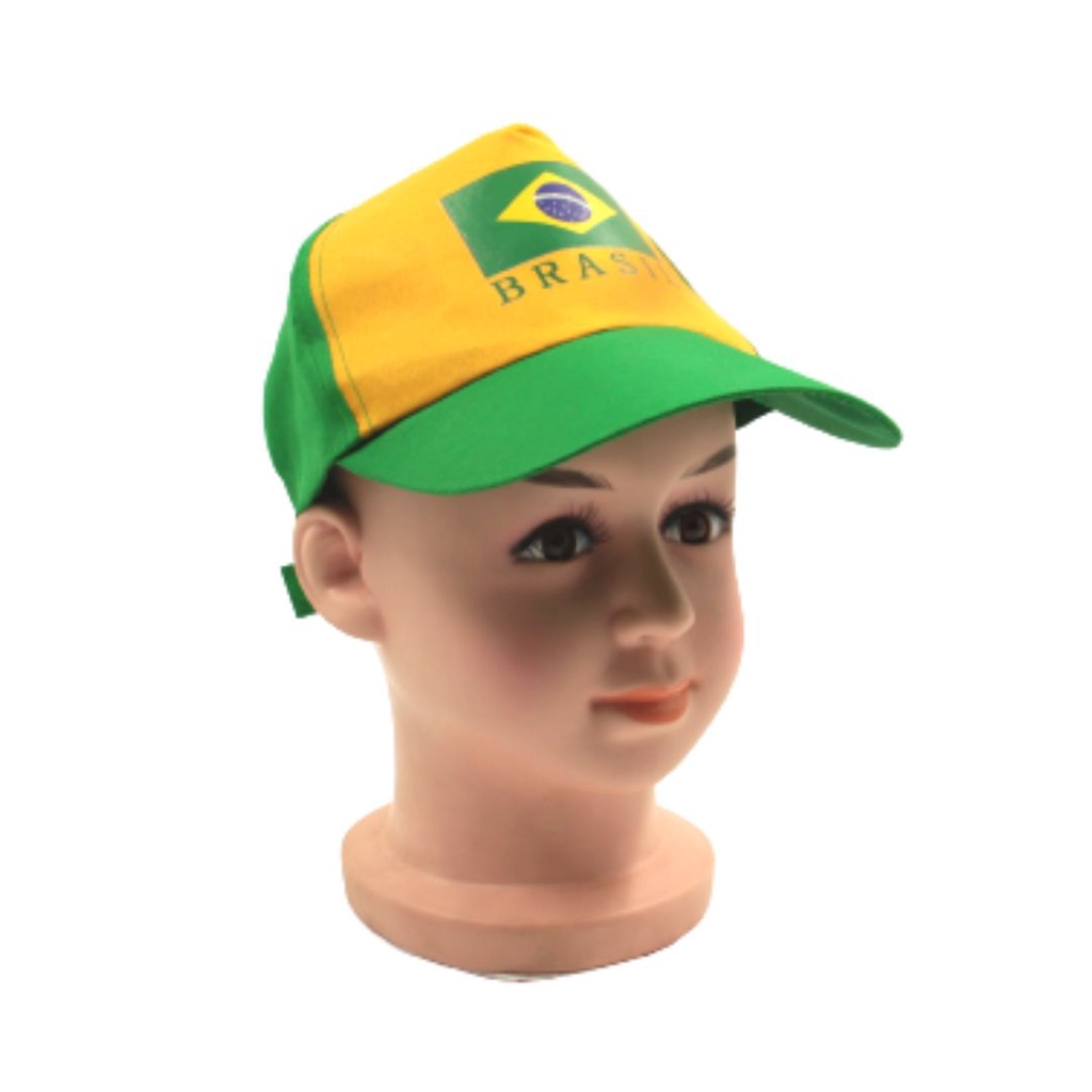 Boné Brasil Verde e Amarelo Copa do Mundo Torcedor Bandeira Shopee Brasil