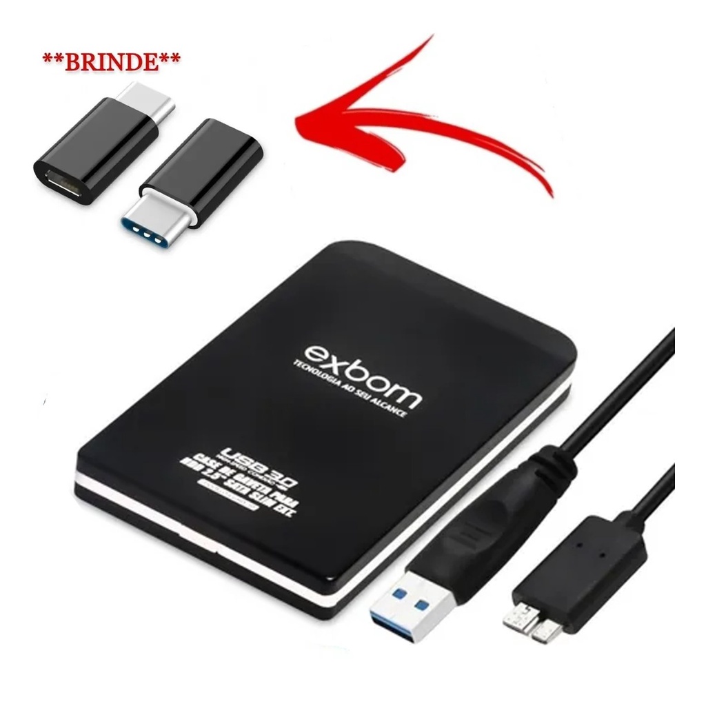Case Hd Externo Notebook Sata 2.5 Usb 3.0 Gaveta Hd Slim+ Nf Shopee