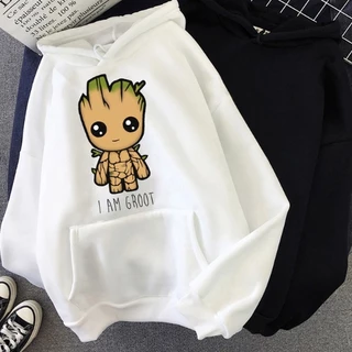 Blusa Moletom Baby Groot Canguru Com Capuz