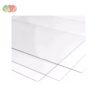 Chapa de Acrílico Transparente cristal 50x50 x 3mm
