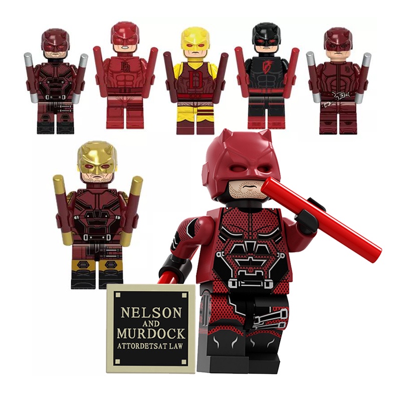 Matt Murdock Daredevil Figuras Cegas Voadoras Bloco De Brinquedos Infantis Presente