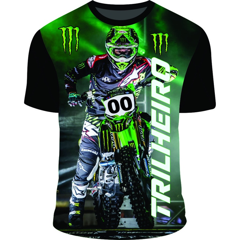 Design de camiseta de aventura de trilhas de motocross