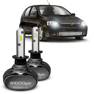 Par Ultra Led Shocklight 10.000 Lumens 6000k Chevrolet Corsa Farol Alto Novo