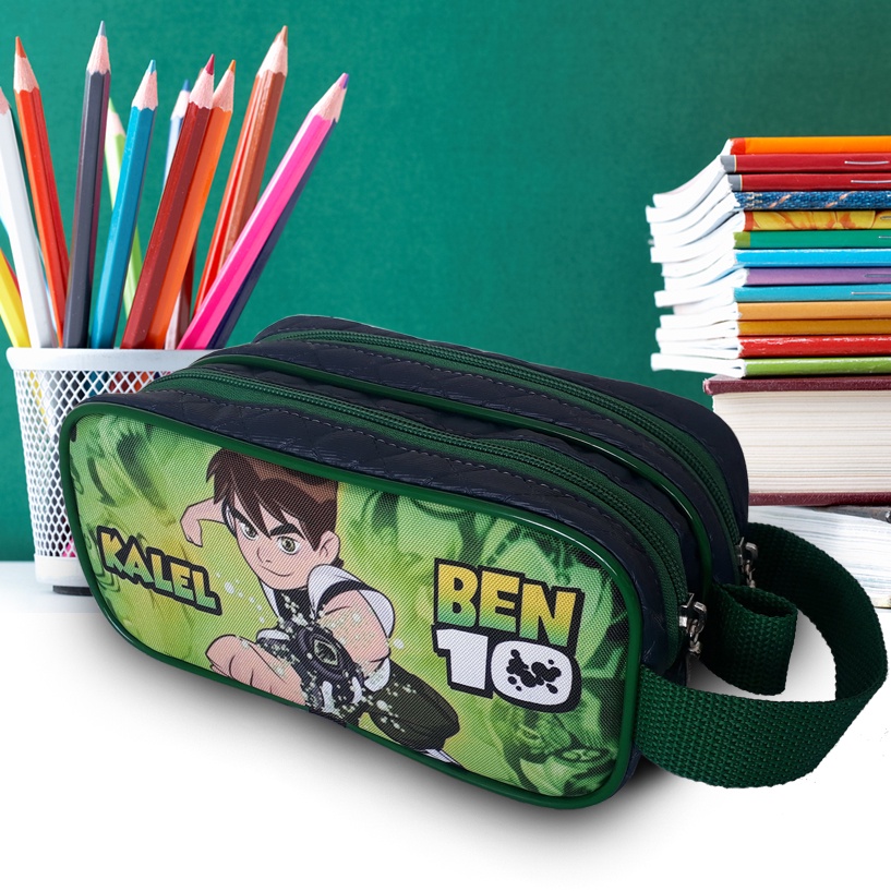 Estojo Escolar Duplo Personalizado Com Nome, Ben 10 | Shopee Brasil
