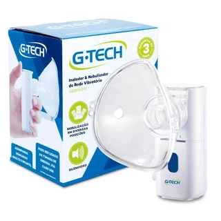 Inalador E Nebulizador G-Tech De Rede Vibratoria Nebmesh2 e Desk DC1