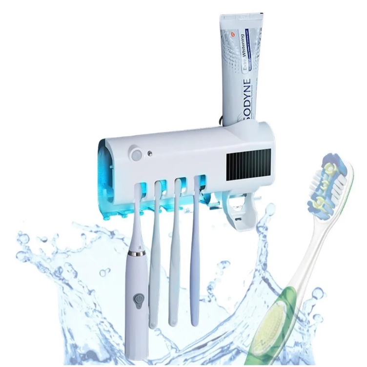 Dispenser De Creme Dental Esterilizador Aplicador Suporte Uv Shopee