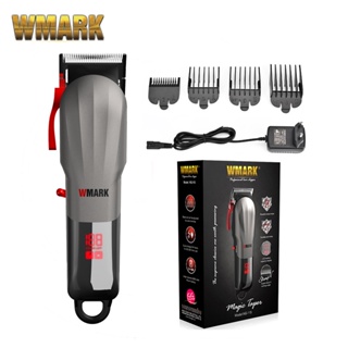 Máquina De Corte De Cabelo Profissional WMARK NG-115 Para Aparador De Barbeiro Recarregável Sem Fio Com Visor Led