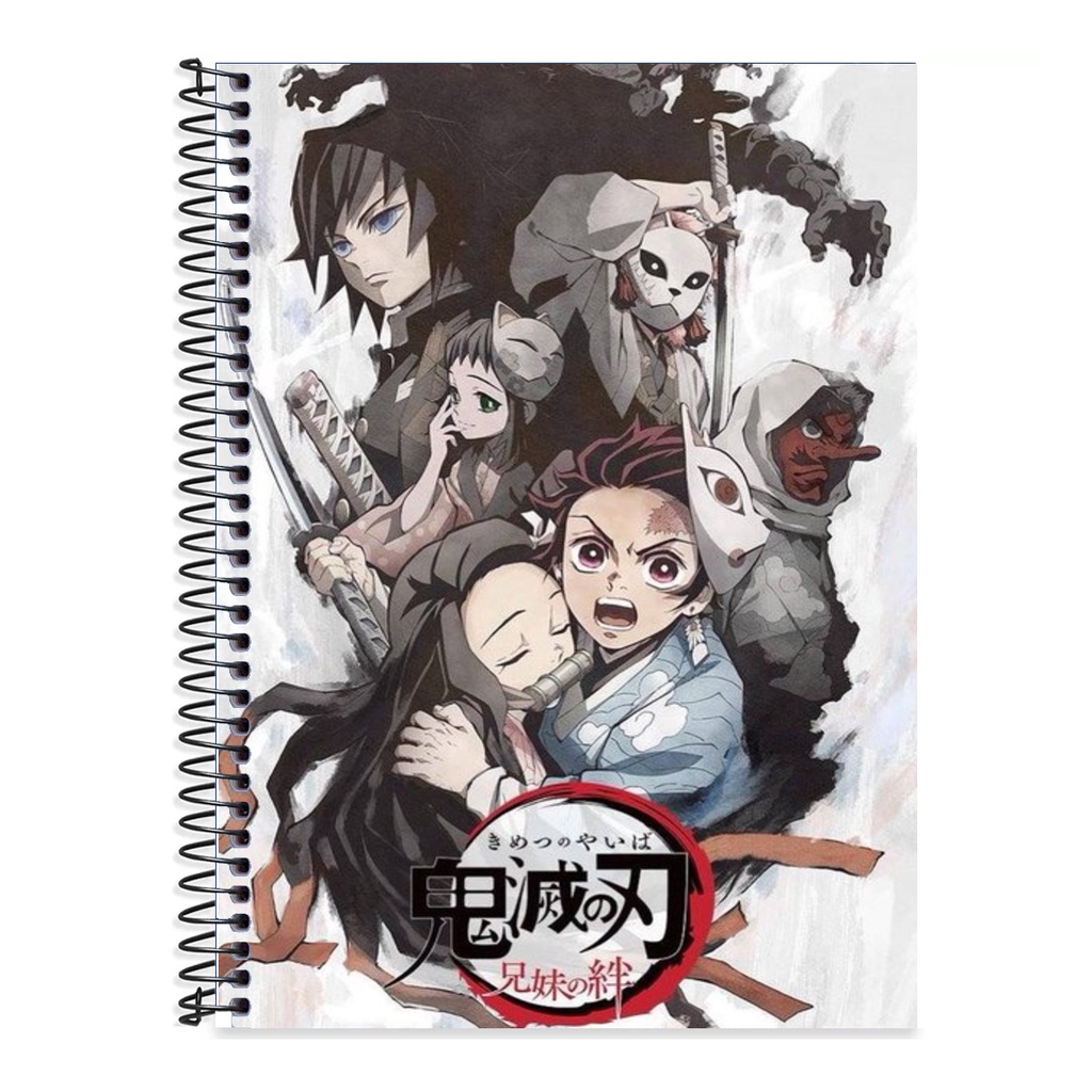 Caderno Desenho Personalizado Anime Demon Slayer - 80fls